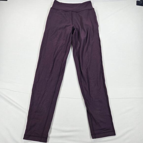 Lululemon Athletica High Rise Purple Pull On Pants Women's Size 4 - Picture 1 of 6
